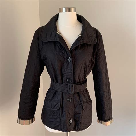 burberry london quilted jacket with belt|burberry diamond quilted jacket women's.